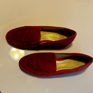 Bettye Muller New York Pink Velvet Loafers